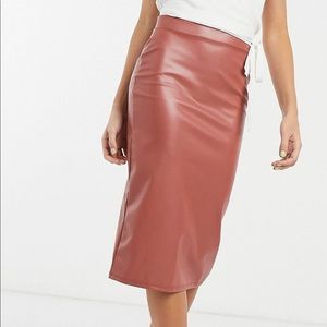 ASOS Faux Leather Skirt - Womens